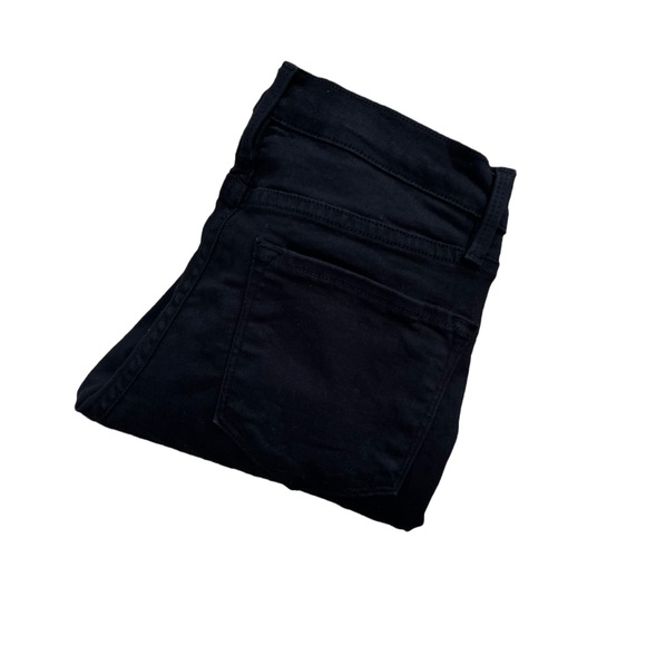 Frame Denim Le Skinny de Jeanne Distressed Ripped Black Jeans Film Noir Size 26 - Picture 13 of 14